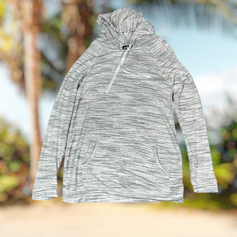Women's M Hoodie Ink Love & Peace Beach Cover Up Made in U.S.A. Rayon Blend